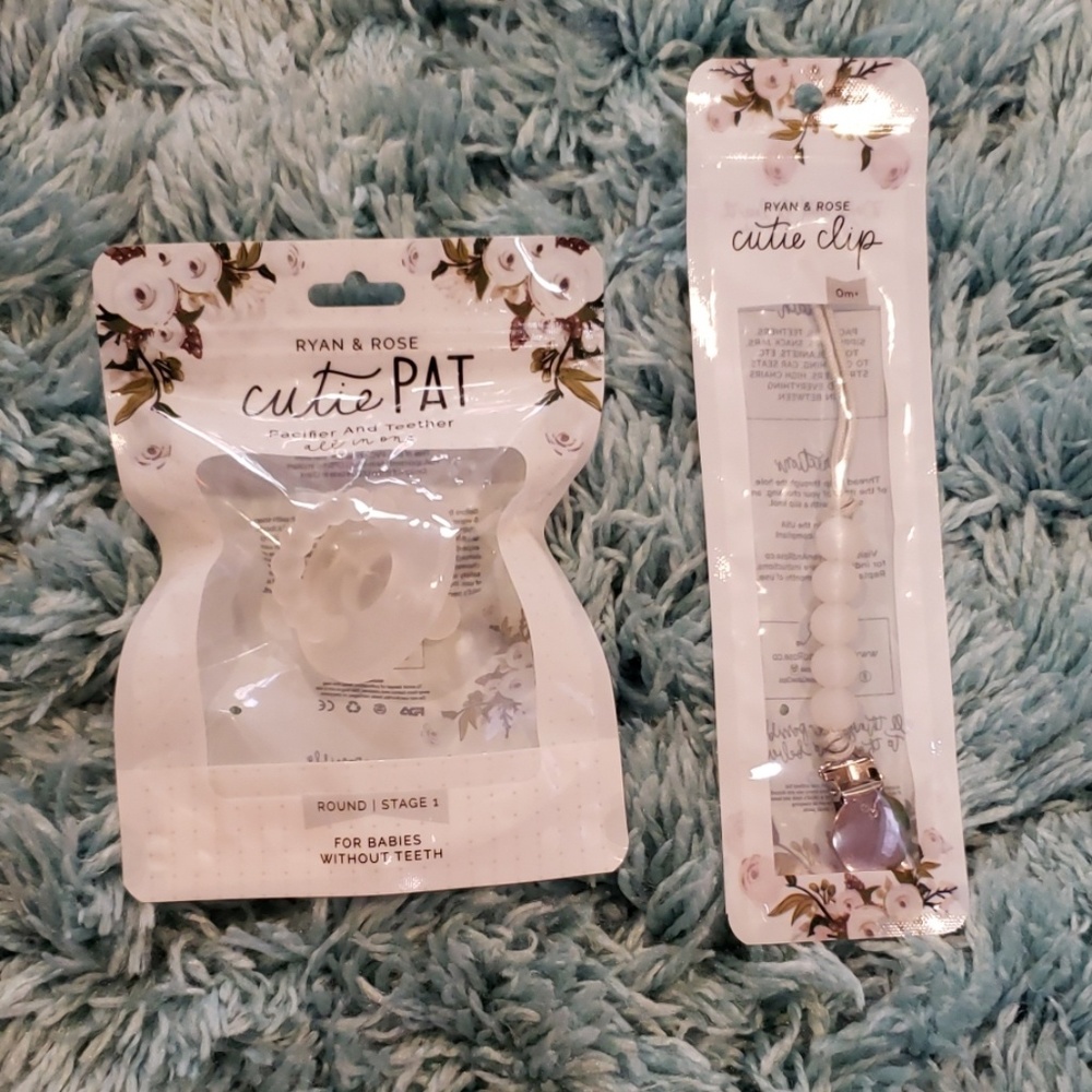Ryan & rose  clear cutie pat & clip set